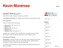 Tablet Screenshot of kevinmontrose.com